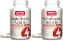 Jarrow valemid Pantoteenhape B5 500 mg - 100 Veggie kapslid - Essential B Vitamiin - Energia tootmine ja ainevahetuse tugi - 100 serveerimist (Pack of 2)
