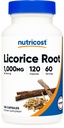 Nutricost lagritsa juur 500mg, 120 kapslit - mitte-GMO, gluteenivaba