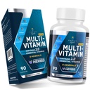 Mehed Multivitamiinid 50 Plus - igapäevane multivitamiin meestele fermenditud taimsete ekstraktide ja 43 vitamiinide ja mineraalidega - meeste vitamiinid toetavad mälu ja aju, energiat, luu tervist