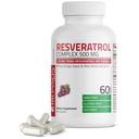 Bronson Resveratrol 500 Complex Standardized Trans-Resveratrol + Viinamarjaseemned & Red Wine Extract, 60 kapslit