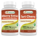 Parimad looduslikud Bilberry Extract 1000mg & Tart Cherry Extract 1000 mg