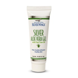Natural Path Silver Wings 200ppm Silver Aloe Vera Gel ja teepuuõli - rahustav nahahooldus - 0,75 oz