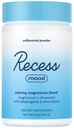 Recess Mood Pulber, Rahustav Magneesium L-Troonaat Segu Passion Flower, L-Theanine, Elektrolüüdid, Magneesium Calm Support Pulber Supplement - Maitsestamata 28 Serving Tub