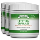 Letsitiini graanulite täiendus | Looduslik sojaletsitiini pulber on suurepärane fosfatidüülkoliini allikas | Imetamise toetamine, immuunfunktsioon ja aju tervise toetamine, 16 oz