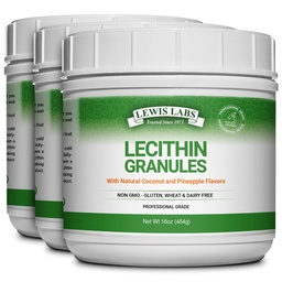 Letsitiini graanulite täiendus | Looduslik sojaletsitiini pulber on suurepärane fosfatidüülkoliini allikas | Imetamise toetamine, immuunfunktsioon ja aju tervise toetamine, 16 oz