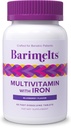 BariMelts Bariatric Multivitamiini Raud - 1 kuu pakkumine (60 kiirlahustuv tablett) - Suhkruvaba - Post-Op Bariatric Vitamiinid - Natural Blueberry Maitse