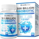 Probiootikum 300 miljardit CFU - 12 tüve orgaaniliste prebiootikumidega seedetraktile ja soolestikule, immuunsüsteemile, tervisele - probiootikumid naistele ja meestele - Daily Dairy Free, riiuli stabiilne - 60 loeb