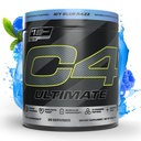 Cellucor C4 Ultimate Pre Workout Pulber - Sugar Free Preworkout Energy Supplement meestele ja naistele - 300mg Kofeiin + teekriin + Dünaamiin + Kreatiin - ICY Blue Razz, 20 Servings