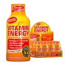 Vitamiinenergia Immuunsus + ekstra tugevuse energia Shot - oranž Burst - 100% DV B-vitamiinid ja 260mg kofeiin - nullkalorid, suhkruvaba, vegan, - immuunsus ja energia tugi - 1,93 fl oz, 12-Pack