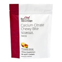Bariatric Advantage Kaltsiumtsitraat Chewy Bites 500 mg - väga imenduv & seeditav - D3-vitamiin - kergesti näritav kaltsiumilisand - ananassimango - 90 loend