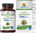 Brieofood Organic Alfalfa 1500mg, 45 Servings, Taimetoitlane, Gluteenivaba, 90 Taimetoitlane tablett