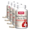 Jarrow valemid Pantoteenhape B5 500 mg - 100 Veggie kapslid - Essential B Vitamiin Toidulisandi - Energiatootmise ja ainevahetuse tugi - 100 Servings (Pack of 4)
