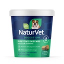 NaturVet - seedeensüümid - Plus probiootikumid ja prebiootikumid - aitab toetada dieedi muutmist ja tervislikku seedetrakti - koertele (pehmed närid, 70 loend)