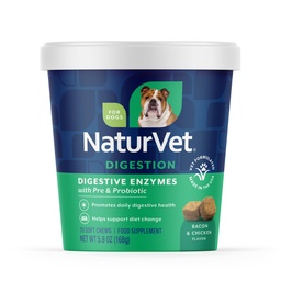 NaturVet - seedeensüümid - Plus probiootikumid ja prebiootikumid - aitab toetada dieedi muutmist ja tervislikku seedetrakti - koertele (pehmed närid, 70 loend)