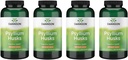 Swanson Psyllium Husk Dieet Fiber Supplement 610 mg 300 kapslit - (4 pakendit)