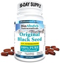 Bio Absorb Black Seed Oil Külmpressitud kapslid 200 pehmegeeli, 500mg (50-päevane tarne). Ei mingit järelmaitset.