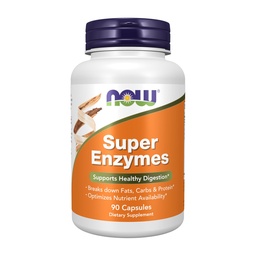 NOW Supplements, Super Ensüümid, Formuleeritud Bromelain, Ox Bile, Pankreatin ja Papain, Super Ensüümid, 90 kapslit