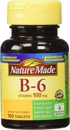 Loodus Valmistatud Vitamiin B-6 100 Mg, tabletid, 100-Count (pakk 2)