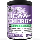 EVL BCAAs Aminohapped Pulber - BCAA Energy Pre Workout Pulber lihaste taastamiseks Lean kasvu ja vastupidavust - Rehydrating Post Treeningu taastamise Jook 6 võti elektrolüüte - Viinamarja Splash