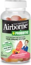 Airborne Plus probiootilised kummikud, 42 arvu - 1000 mg C-vitamiini - immuunsuse tugilisa