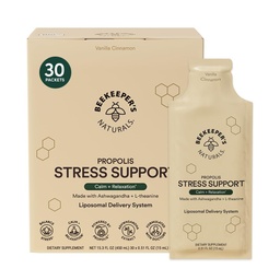 Ashwagandha Liposomaalne stress Toetus mesiniku Naturals, 600mg koos Propolis, L-Theanine, Anti-Stress Toetus Calm & Lõõgastav, 30ct