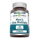 Hämmastavad valemid Meeste multivitamiinid | Toidupõhine | Tablettide lisand | Vitamiinide, mineraalide, 25 miljoni CFU probiootikumide ja toidupõhiste ensüümide täiuslik segu (1 pakend, 75 loend)