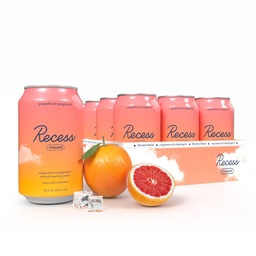 Recess Mood Magneesium & Adaptogen Drink, Lõõgastav Jook, 12 untsi (Grapefruit Tangerine, 12 pakki)