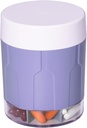 Betife Extra Large Supplement Korraldaja, Nädal pillide Korraldaja Pudel, Igapäevane pillide Dispenser 7 suurt komponenti, Korraldaja hoida 7 päeva vitamiini ravim, 21 etiketid ja puhastuspintsel (Purple)