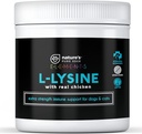 L-Lysine Powder for Cats and Kittens, Chicken Flavored Lysine Supplement for Cats and Kittens and Dogs to Support Immune Health, Normal Eye Function and Respiratory Health, Extra Large 125 Grams.