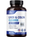 Nutreb Maks & Colon Cleanse - 2X Tugevam - Maks Puhastab Detox & Remont - Colon Cleanser & Detox - Premium Piimaohaka Lisa - Mehed & Naised - Vegan 90 Kapslid