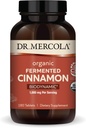 Dr Mercola Biodynamic Organic Fermented Cinnamon - Toetab Metaboolset Tervist - Kõrge Flavonoidikaneeli ekstrakt - USDA Orgaaniline, Mitte-GMO, Gluteenivaba & Sojavaba - 180 tabletti