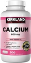 Kirkland Signature Calcium 600 mg. koos vitamiiniga D3, 500 tabletti (4 pakendit)