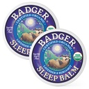 Badger Sleep Balm, Organic Eeterlik õli Aromatherapy Natural Sleep Balm täiskasvanutele ja lastele, Lõõgastav ja rahustav Lavendel & Bergamot Natural Sleep Support, .75 oz Tin, 2-Pack