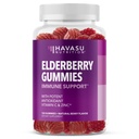 Sambucus Elderberry Gummies täiskasvanutele - Immuunsüsteemi tugilisa koos C-vitamiini ja tsingiga - täiustatud valem igapäevaseks kaitseks - 120 loend, 2 kuu pakkumine, Berry maitse - mugav heaolu