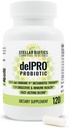 Del-Immune V® + Delpro probiootikum ja prebiootikum Blend by Stellar Biotics - edendab optimaalset soolestiku tervist, seedimist, immuunsust ja meeleolu (120 kapslit)