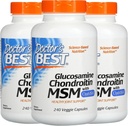 Doctor's BEST, (3 Pack Glükoosamiin Chondroitin MSM koos OptiMSM, 240 Veggie Caps)