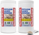 Yerba Prima Psyllium Husks Pulber - 24 oz (pakk 2) - Maitsestamata - Fine Ground - Natural Fiber Supplement lahustuv ja lahustumatu kiud