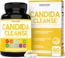 Candida Cleanse Detox (60 Count) täiustatud 11-in-1 valem Candida Killer Complex meestele ja naistele - kolmanda osapoole testitud - valmistatud USA-s