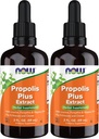 NOW täiendused, Propolis Plus ekstrakt vedelik tilgutiga, taimsed täiendus, 2-kordne (pakk 2)