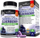 BioSchwartz Elderberry kapslid 60 krahv + probiootiline 40 miljardit CFU 60 krahv Bundle