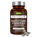 Igennus kõrge tugevusega metüülitud multivitamiinid naistele, puhtad ja puhtad koostisosad, MTHFR-i lisand aktiivsete B-vitamiinidega, vitamiin K2 MK7, õrn raud, püsivalt vabastatud, mitte-GMO ja halal, 180 tabletti