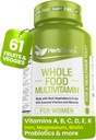 Herbtoonika Terve toit Multivitamiin naistele | Valmistatud Superfoods, Real Toored Köögiviljad, Puuviljad, Vitamiin E, A, B Kompleks | Naiste multivitamiin | Non-GMO 120 Vegan Kapslid