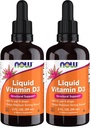 NOW Supplements, Vedel Vitamiin D-3, Tugevad Luud *, Struktuurne Toetus *, 2-kordne (pakk 2)