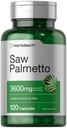 Horbäach Saw Palmetto ekstrakt | 120 kapslit | Mitte-GMO ja gluteenivaba vormel | Saw Palmetto marjadest