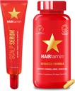HAIRtamin Advanced Hair & Scalp Seerum Pack | All-Natural Vegan Biotin Kapslid & Seerum Proovi juuste, naha ja küünte kasvu