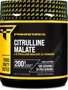 PrimaForce L-Citrulline Malate Pulber, Maitsestamata Pre Workout Supplement, 200 Grams - Suurendab Energiat, Aids Recovery, Suurendab Tugevust Performance - Vegan, Non-GMO