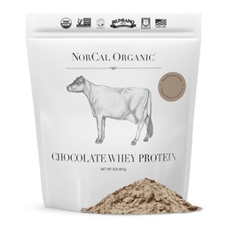 NorCal Organic Chocolate Whey Protein | 100% USA Grass-Fed, USDA Certified | Naturally Maitsestatud Toores Cacao California Perefarmid | 32 Ounce (Pack of 1) - 32 Servings
