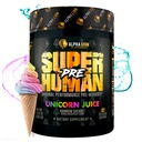 ALPHA LION Superhuman Pre Workout Powder, Beta Alanine, L-Taurine & Tri-Source Kofeiin Jätkusuutlikuks Energiaks Ja Keskendumiseks, Lämmastikoksiid Ja Tsitrulliin Pump (21 Servings, Unicorn Juice)