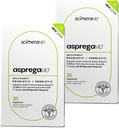 Asprega 30CT - probiootikum + prebiootiline lisand | 17 tüve, 35 miljardit CFUd | hilinenud vabanemine | Saccharomyces Boulardii | meestele ja naistele | ScimeraMD, 2-Pack