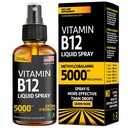 Vitamiin B12 Sublingual Spray 5000 mcg - Vegan Metüülkobalamiin Vedel B12 Boost Energy, meeleolu ja aju tervis - Gluteenivaba, Non-GMO B12 Spray meestele ja naistele - Lihtne annus (5000 mcg 10 pihustit)